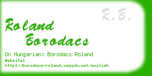 roland borodacs business card